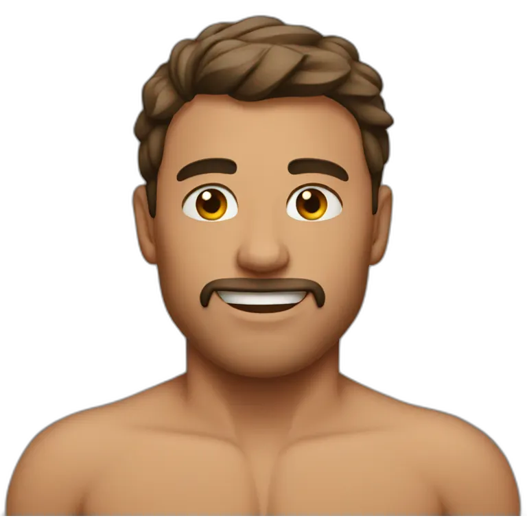Shirtless man emoji