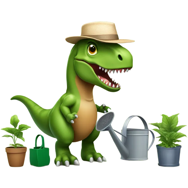 trex gardener  emoji