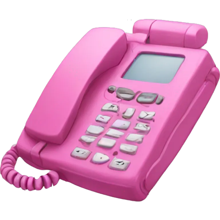 pink flip phone emoji