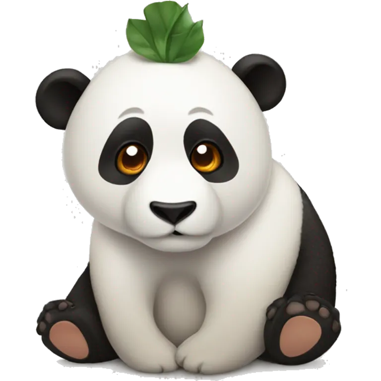 Çiğ köfte yiyen panda emoji | AI Emoji Generator