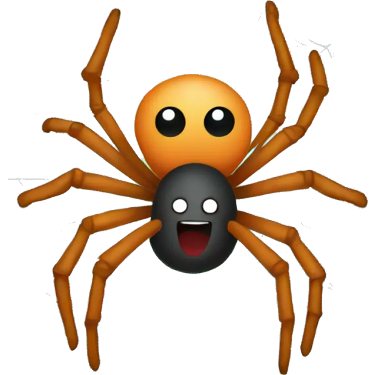 Spider with webs emoji