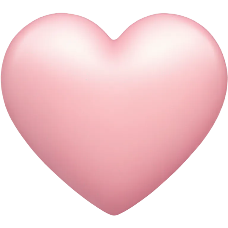 Pastel pink heart emoji