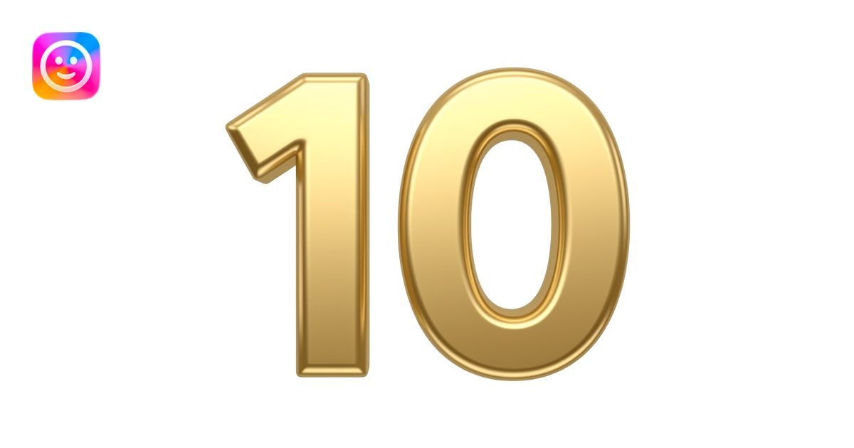Number 10 emoji representing a hidden calendar feature