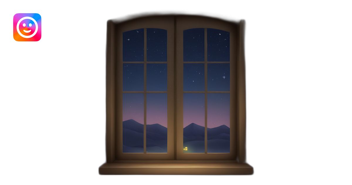 window at night emoji | AI Emoji Generator