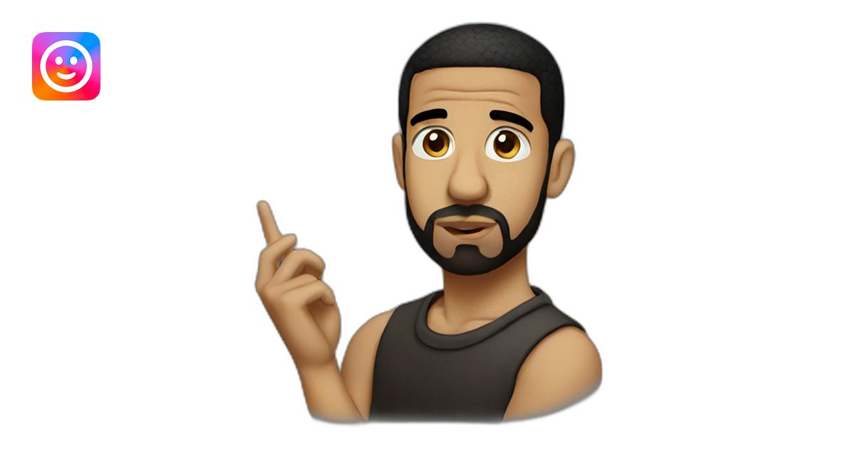 Drake Thinking emoji | AI Emoji Generator