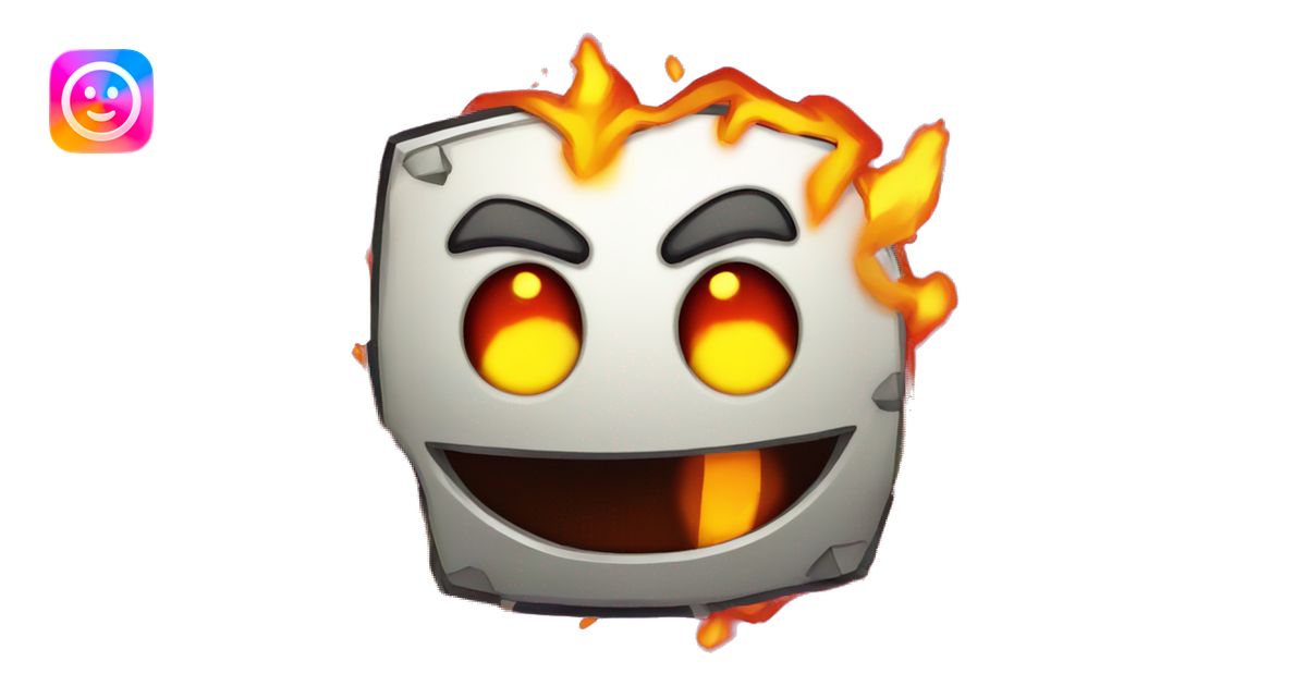 fire in the hole from geometry dash emoji | AI Emoji Generator