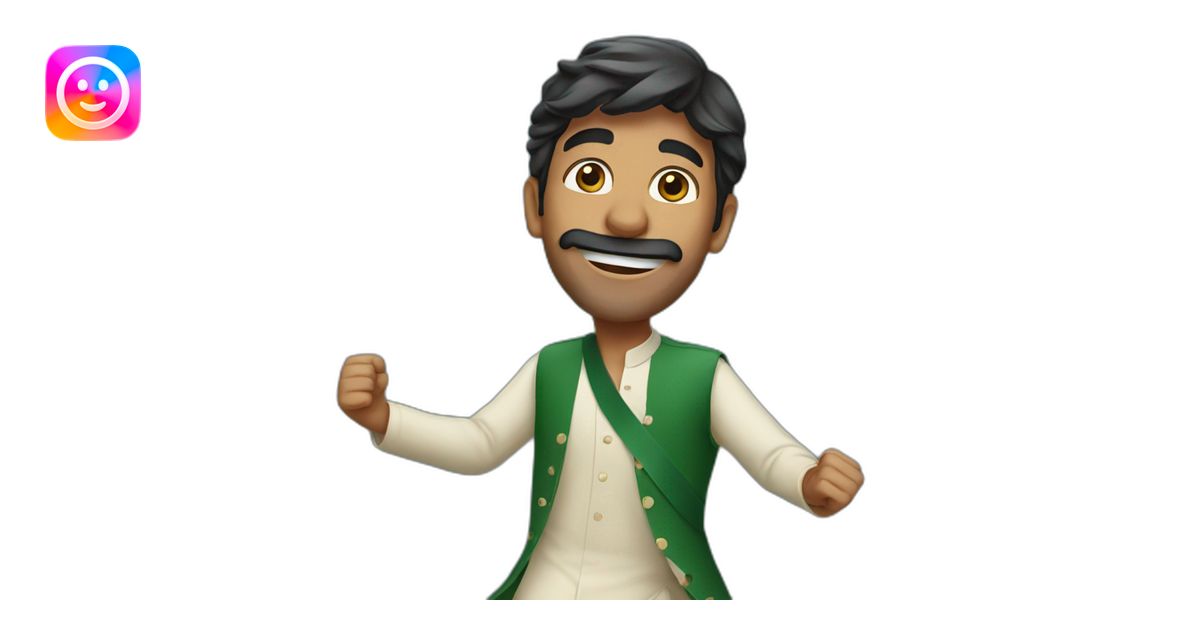 A PAKISTANI MAN DANCING emoji | AI Emoji Generator
