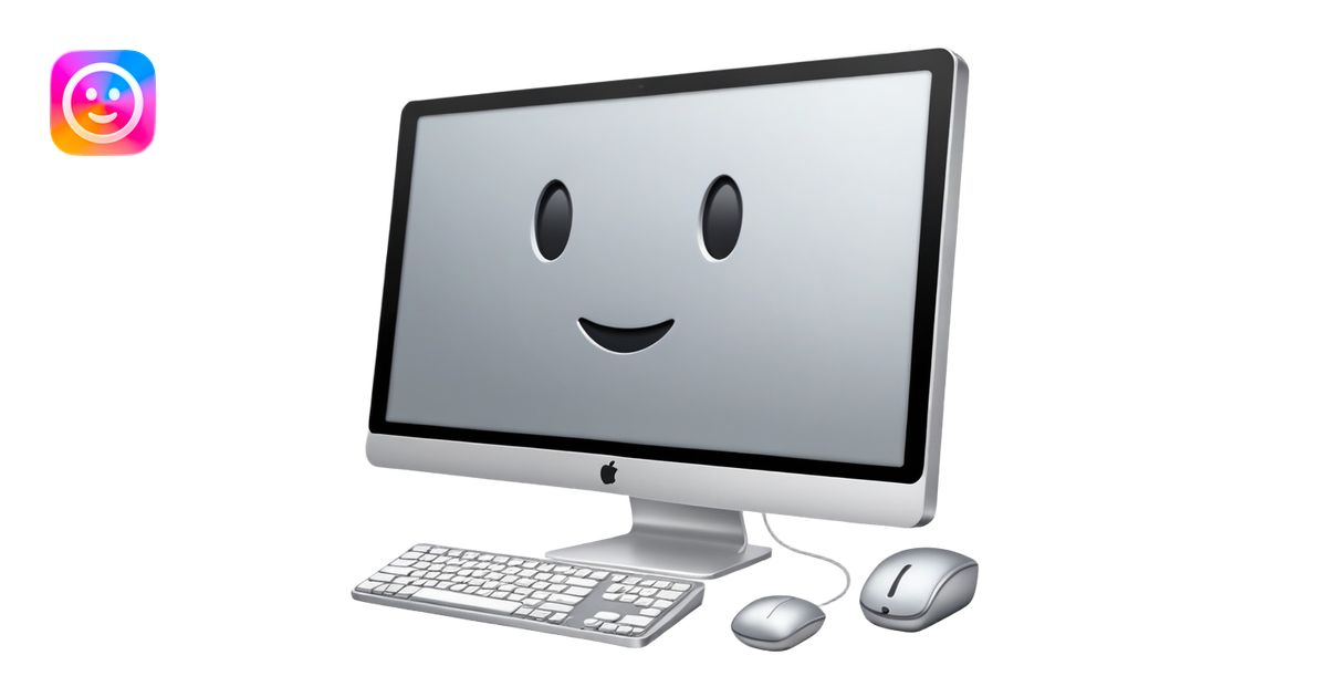 Desktop Computer emoji, similar to native Apple emoji emoji | AI Emoji ...
