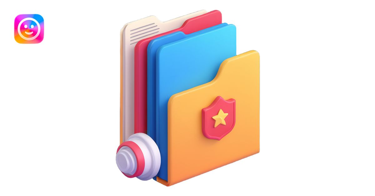 classic Windows folder icon with a stack of documents and a freelancer ...