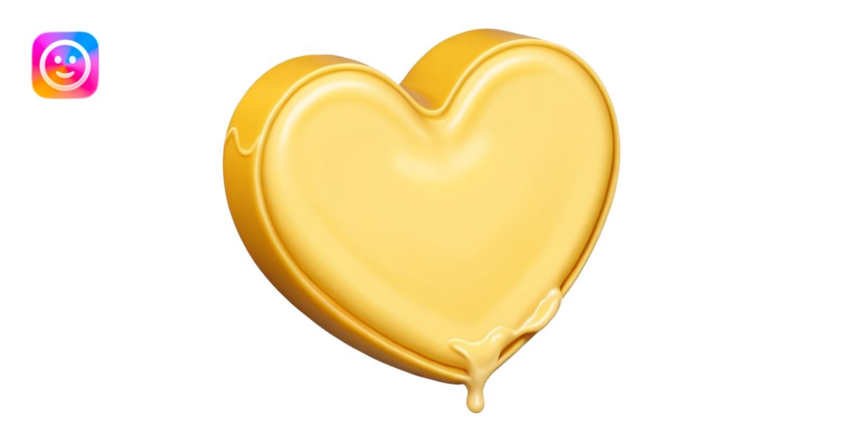 butter with large yellow heart emoji | AI Emoji Generator