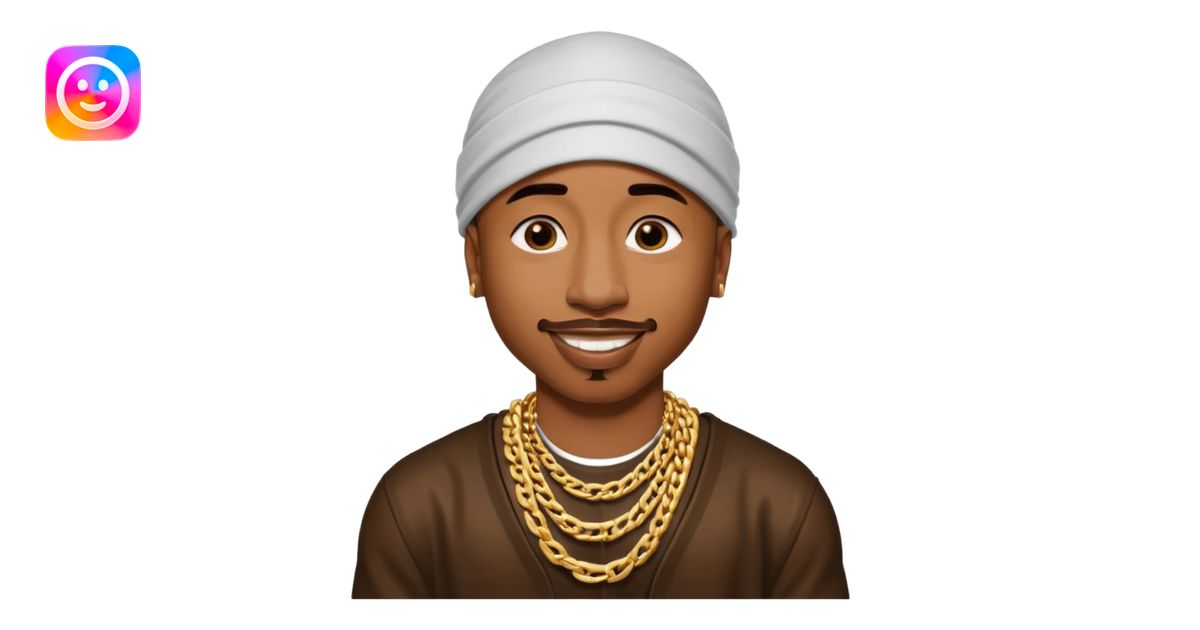 2Pac face emoji | AI Emoji Generator