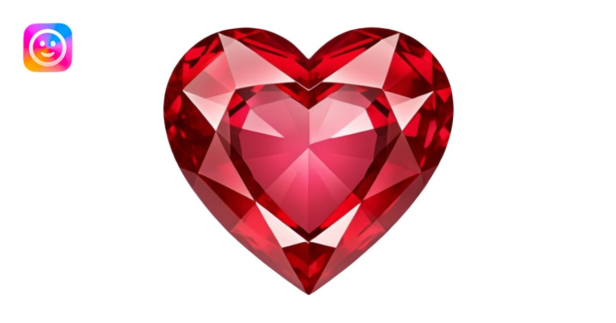 heart ruby gem emoji | AI Emoji Generator