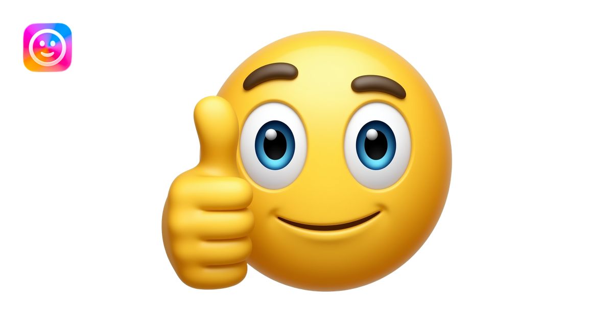 An average emoji face who’s smart and has a finger sticking up but not ...