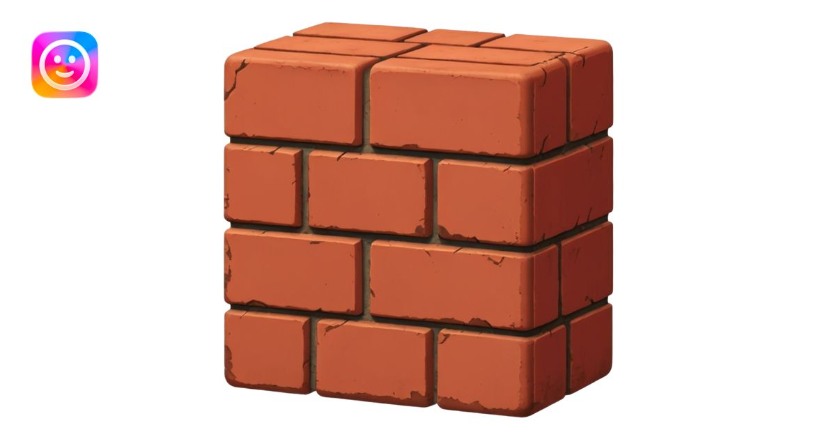 red brick block emoji | AI Emoji Generator
