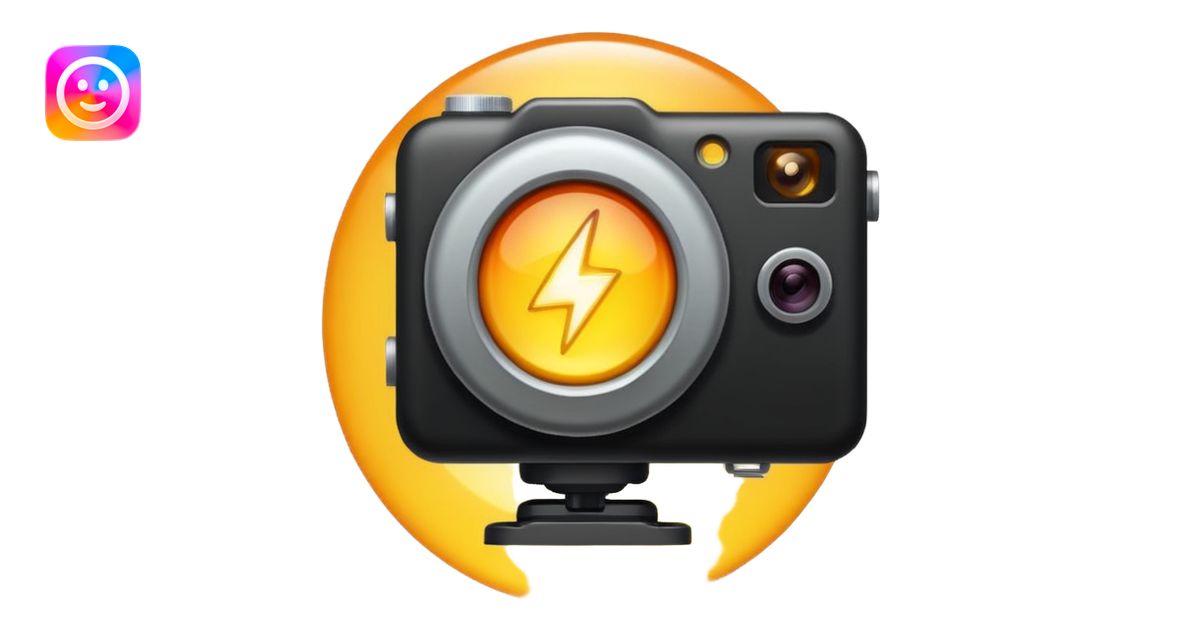 camera flash emoji | AI Emoji Generator