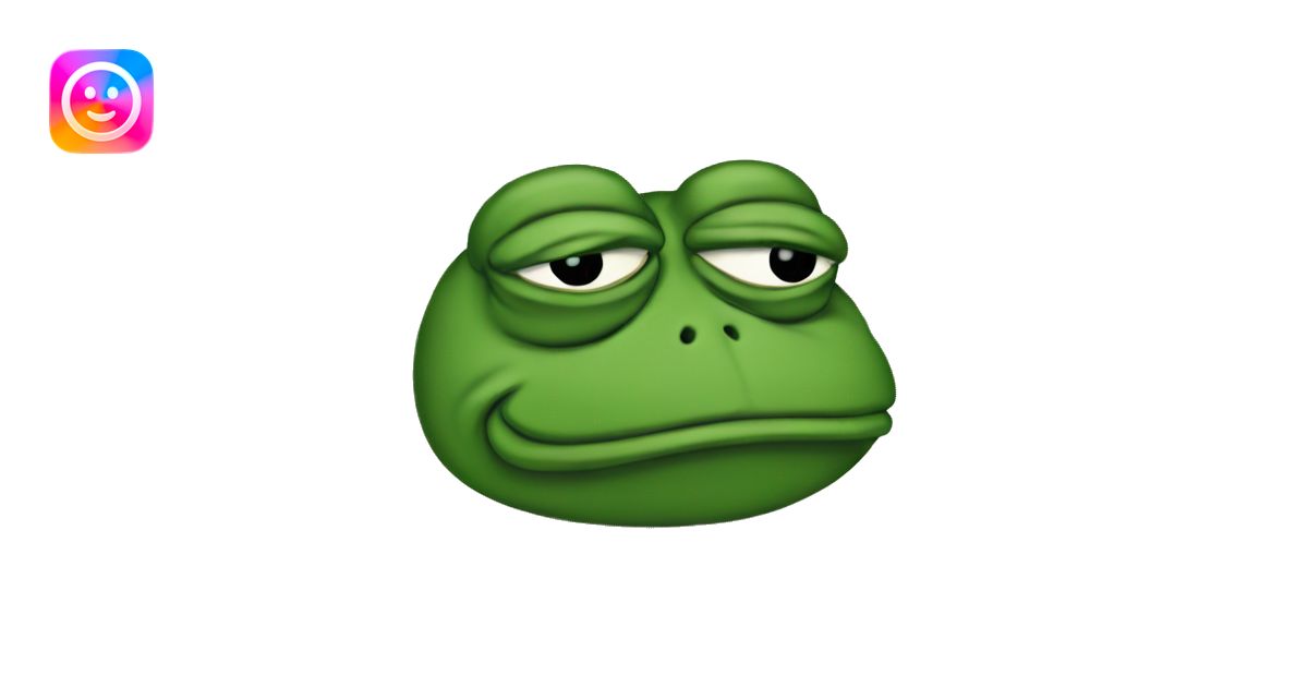 sad pepe frog emoji | AI Emoji Generator