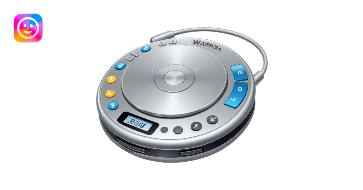 circular walkman emoji | AI Emoji Generator