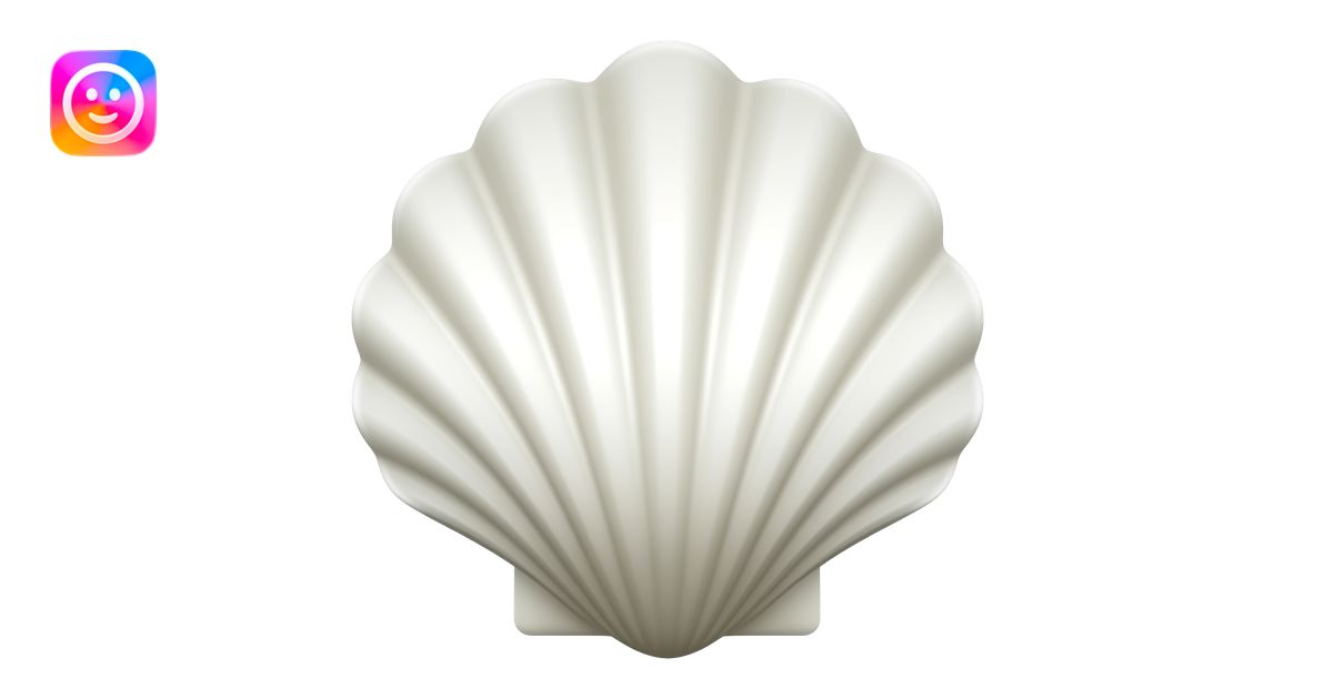 white shell emoji emoji | AI Emoji Generator