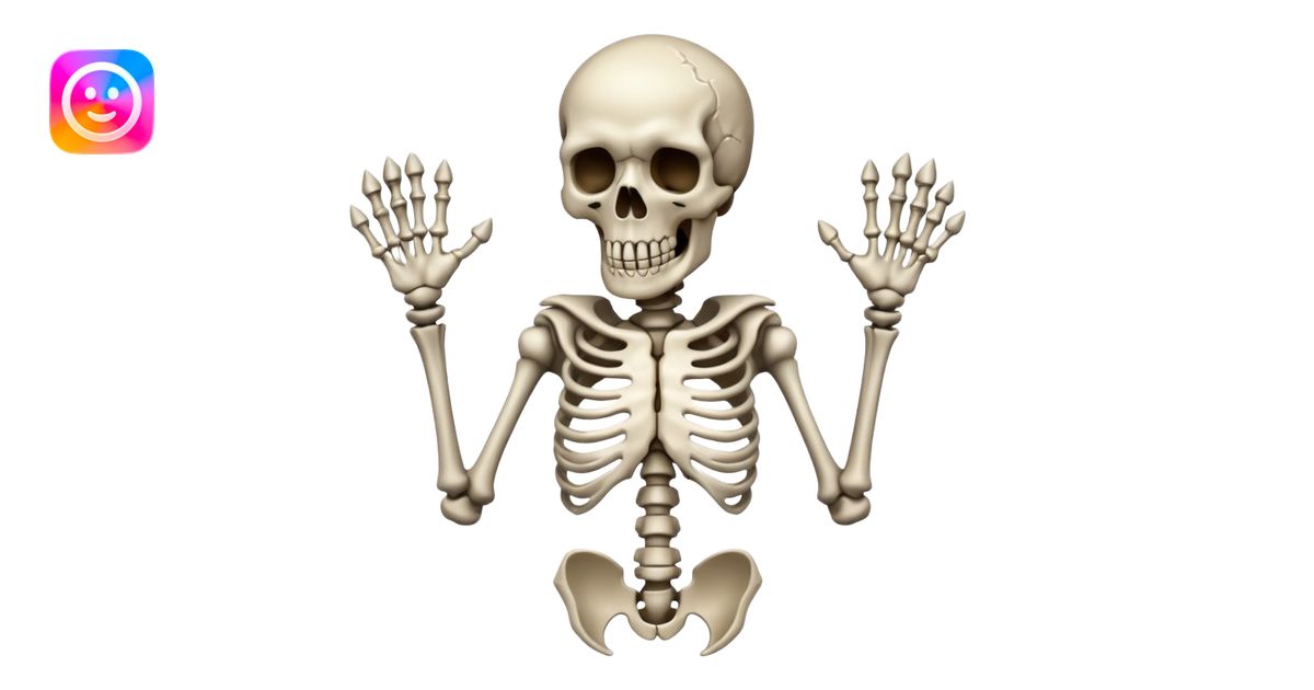 Raging skeleton emoji | AI Emoji Generator