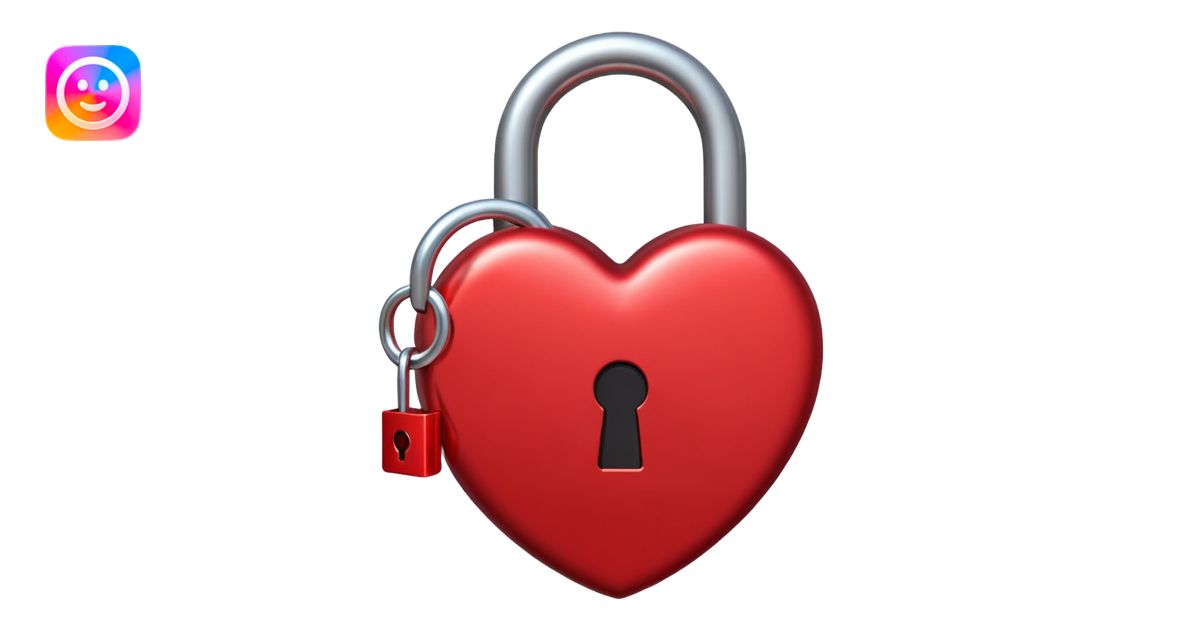 heart is in an open lock emoji | AI Emoji Generator