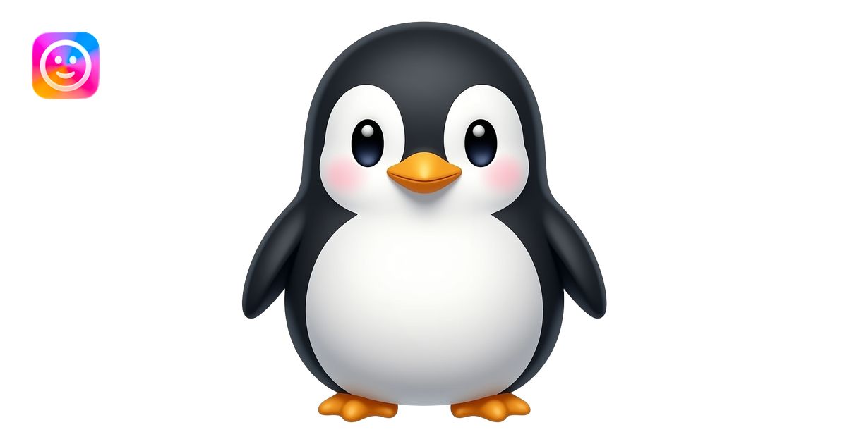cute anime penguin girl emoji | AI Emoji Generator