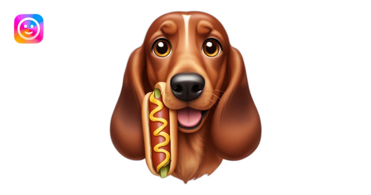 Teckel hot dog emoji | AI Emoji Generator