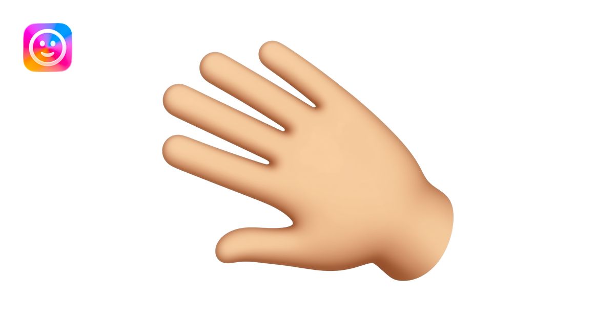 can i have this flipped and without the torch, just the HAND emoji | AI ...