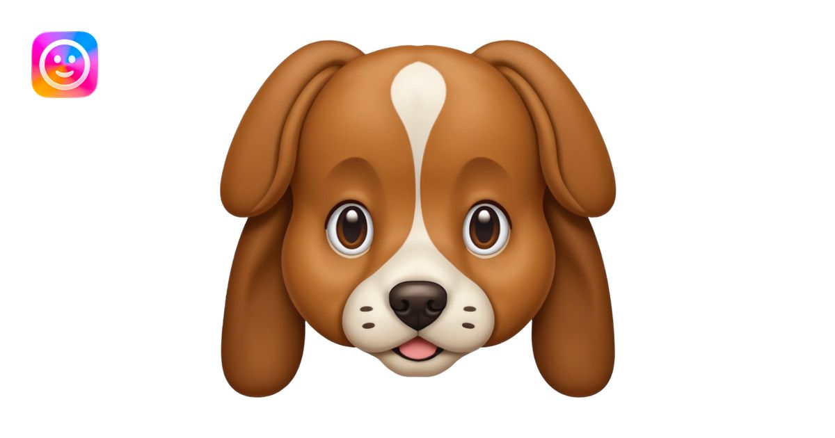 Dog face emoji | AI Emoji Generator