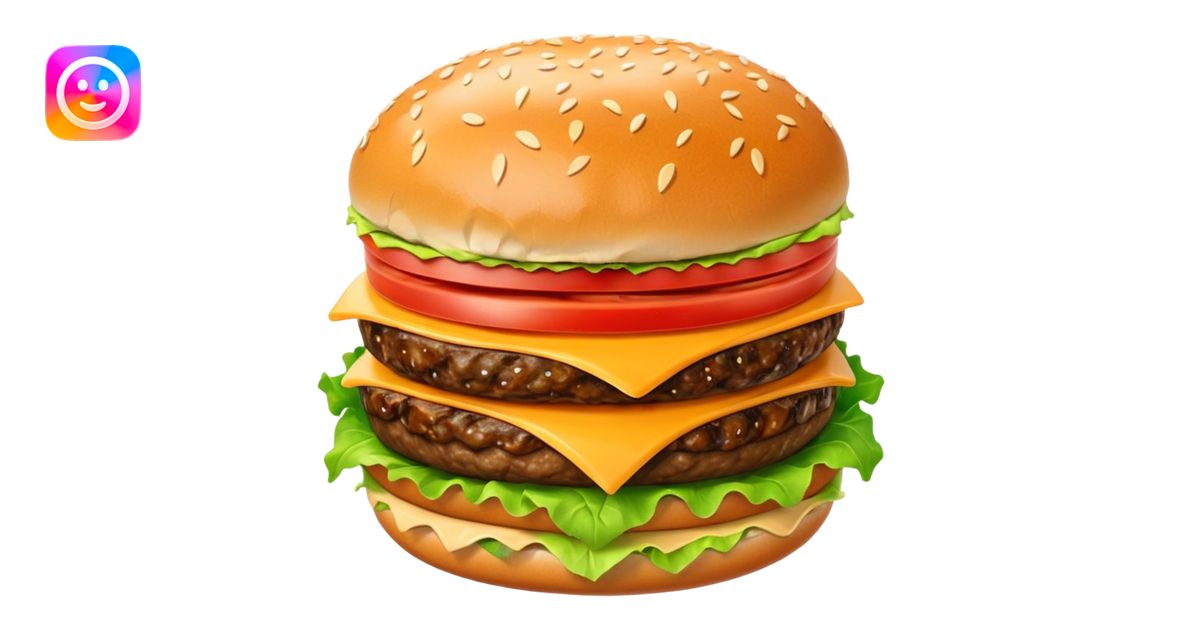 Beef Burger emoji | AI Emoji Generator
