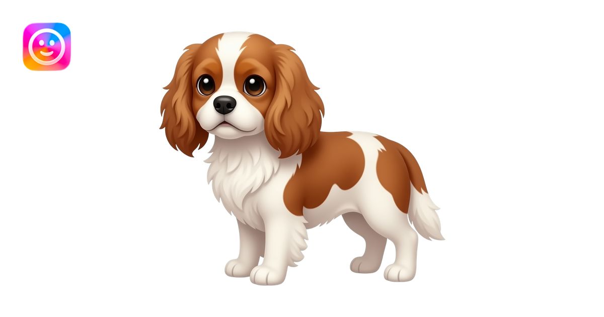 cavalier king charles spaniels rubis emoji | AI Emoji Generator