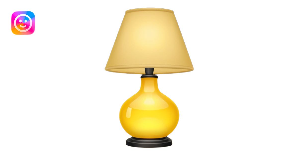 Simple Lamp, microsoft style emoji emoji | AI Emoji Generator