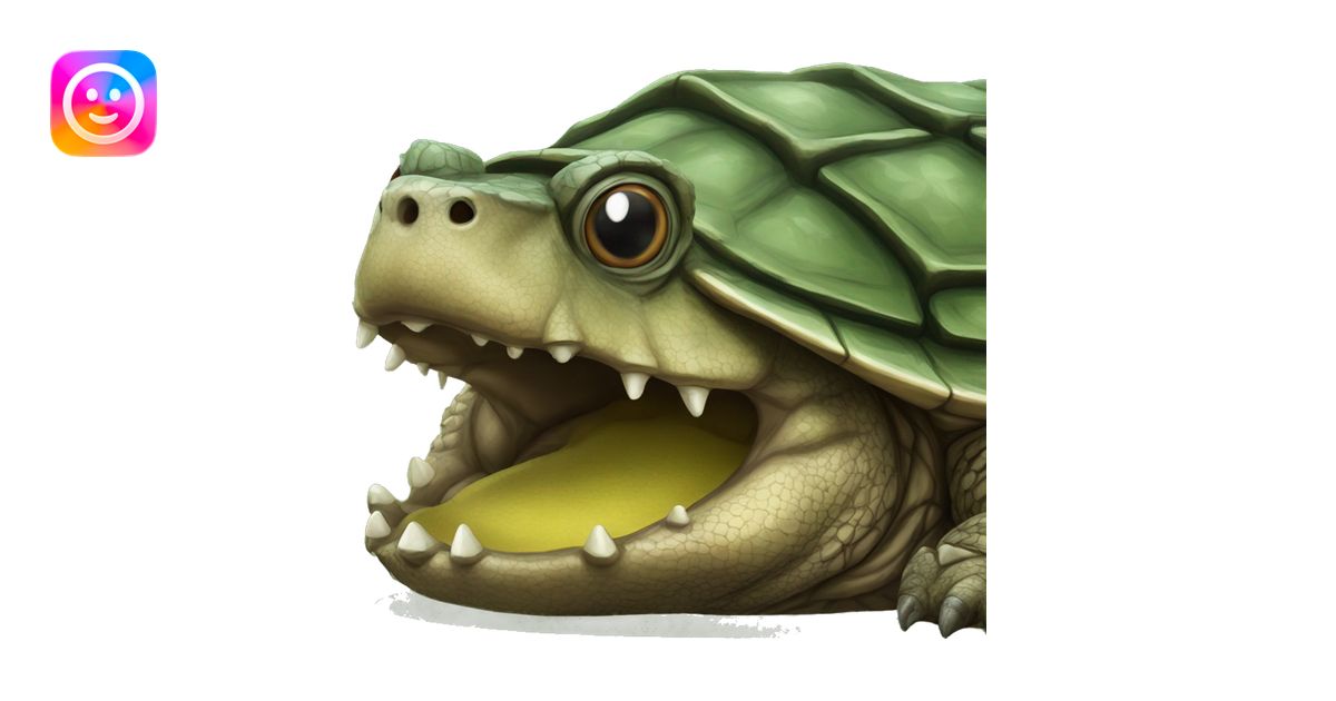 Alligator snapping turtle emoji | AI Emoji Generator
