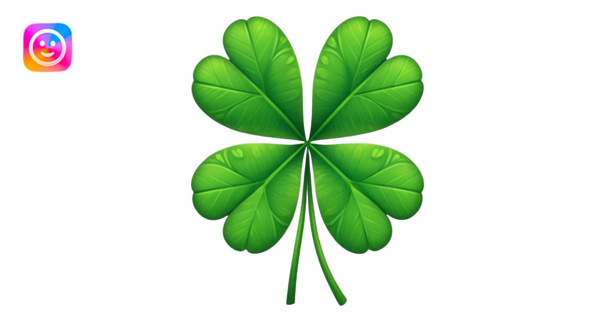 Four leaf clover emoji | AI Emoji Generator