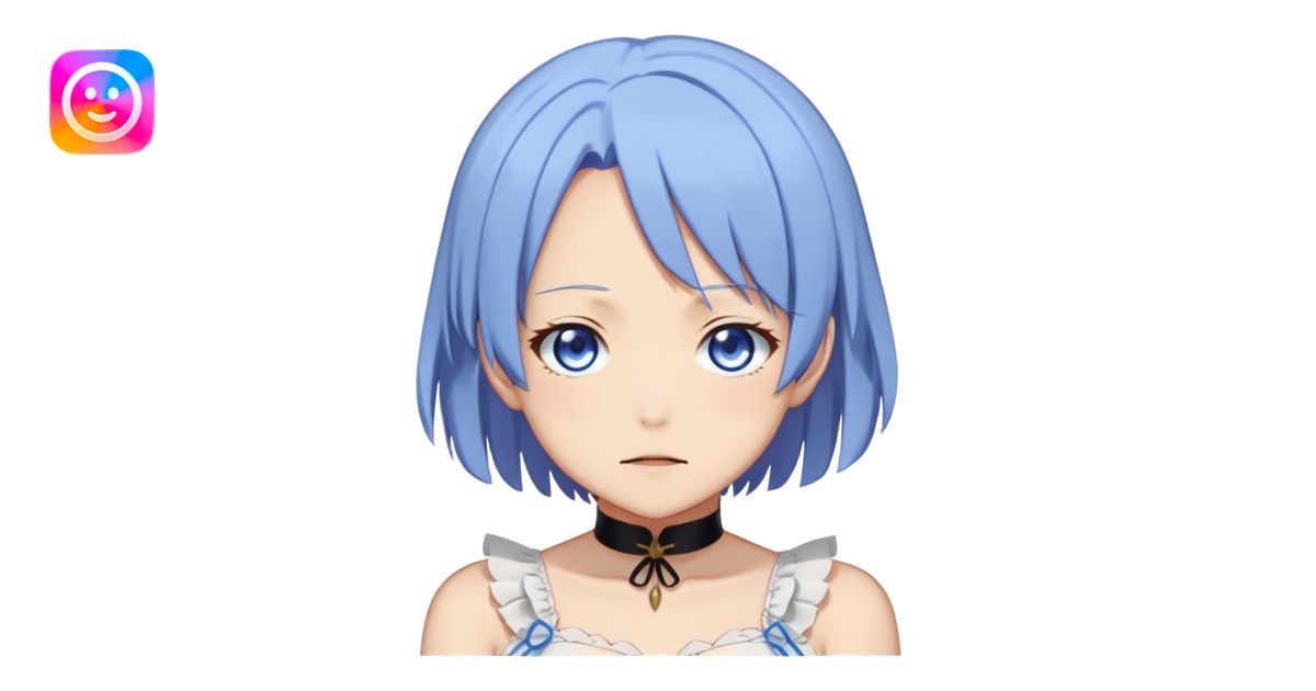 Rem from ReZero ahegao emoji | AI Emoji Generator