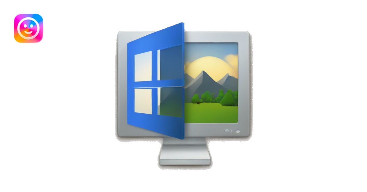 MICROSOFT Windows logo emoji | AI Emoji Generator