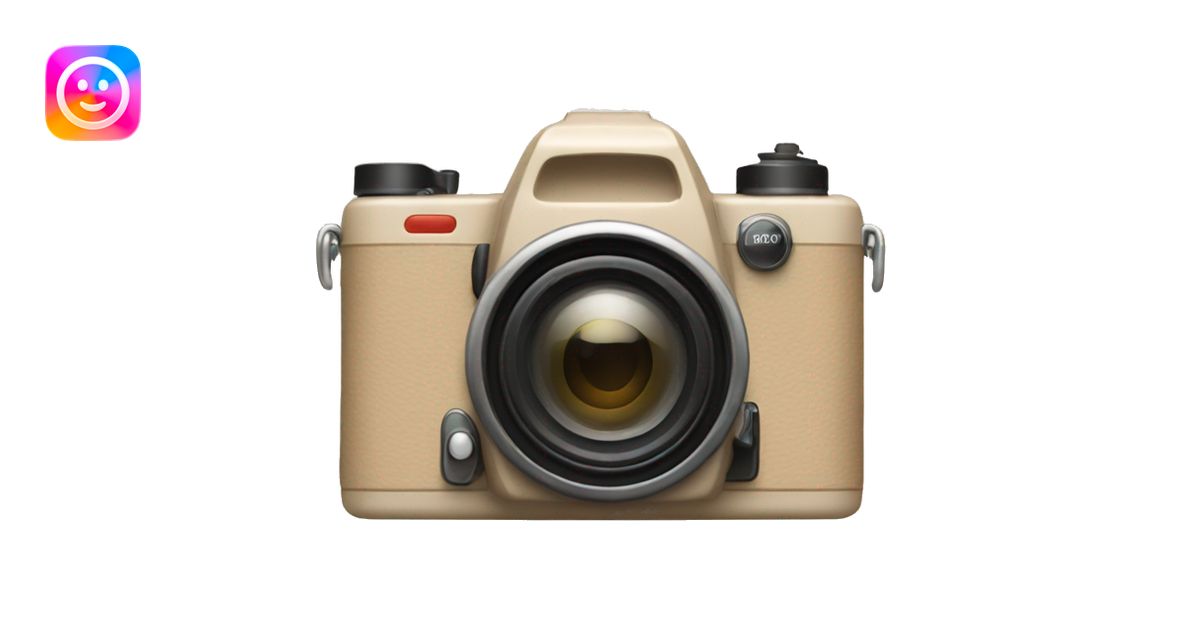 Camera beige emoji | AI Emoji Generator
