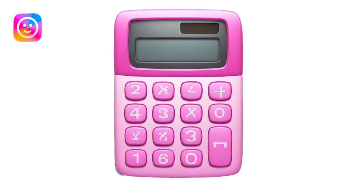 pink calculator emoji | AI Emoji Generator