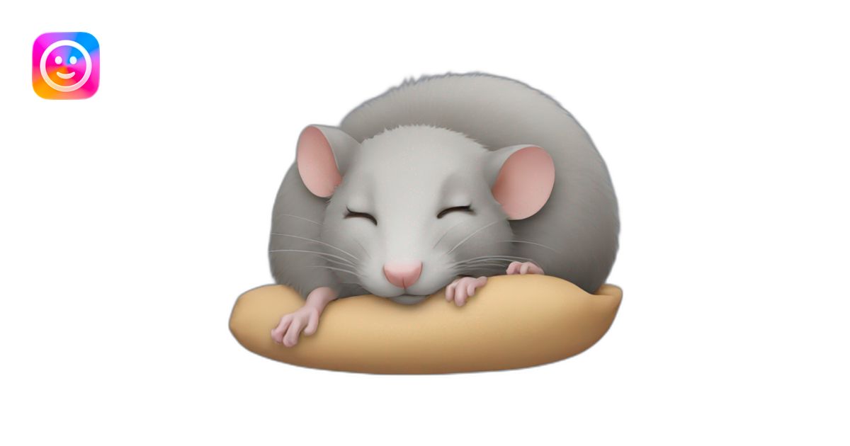 rat sleeping emoji | AI Emoji Generator