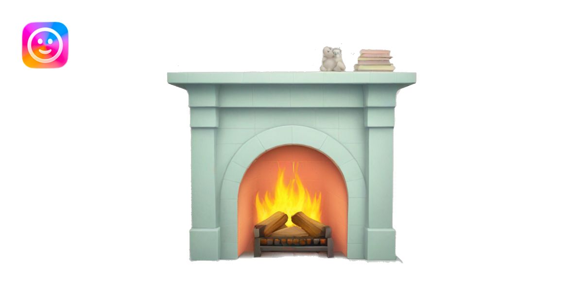 a pastel fireplace emoji | AI Emoji Generator