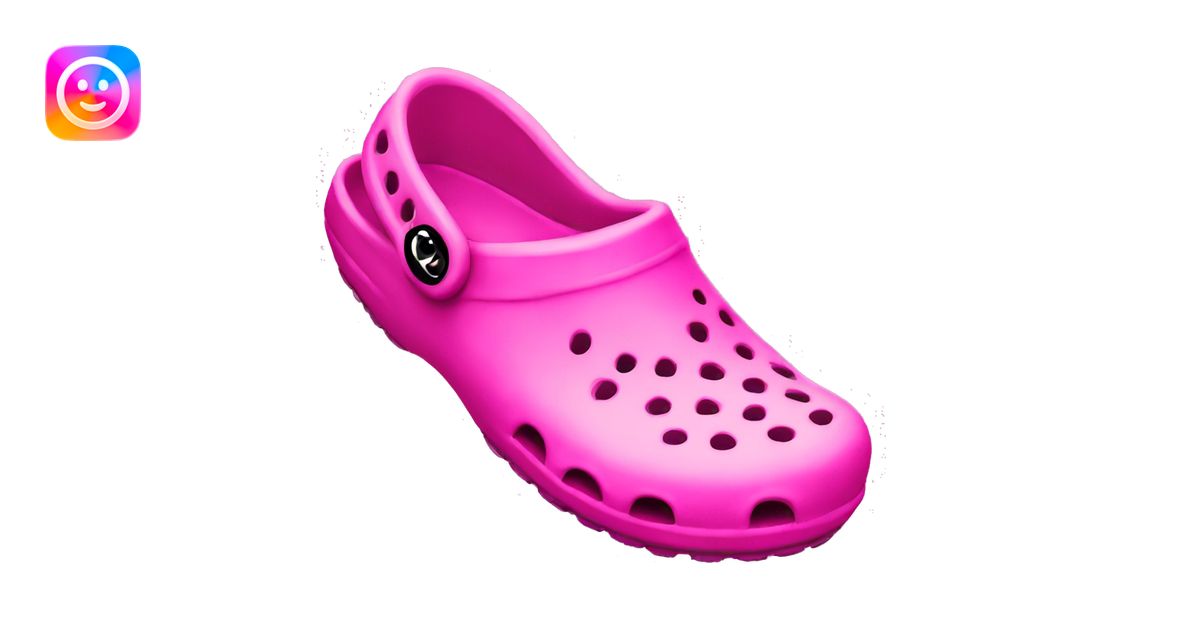 pink crocs emoji | AI Emoji Generator