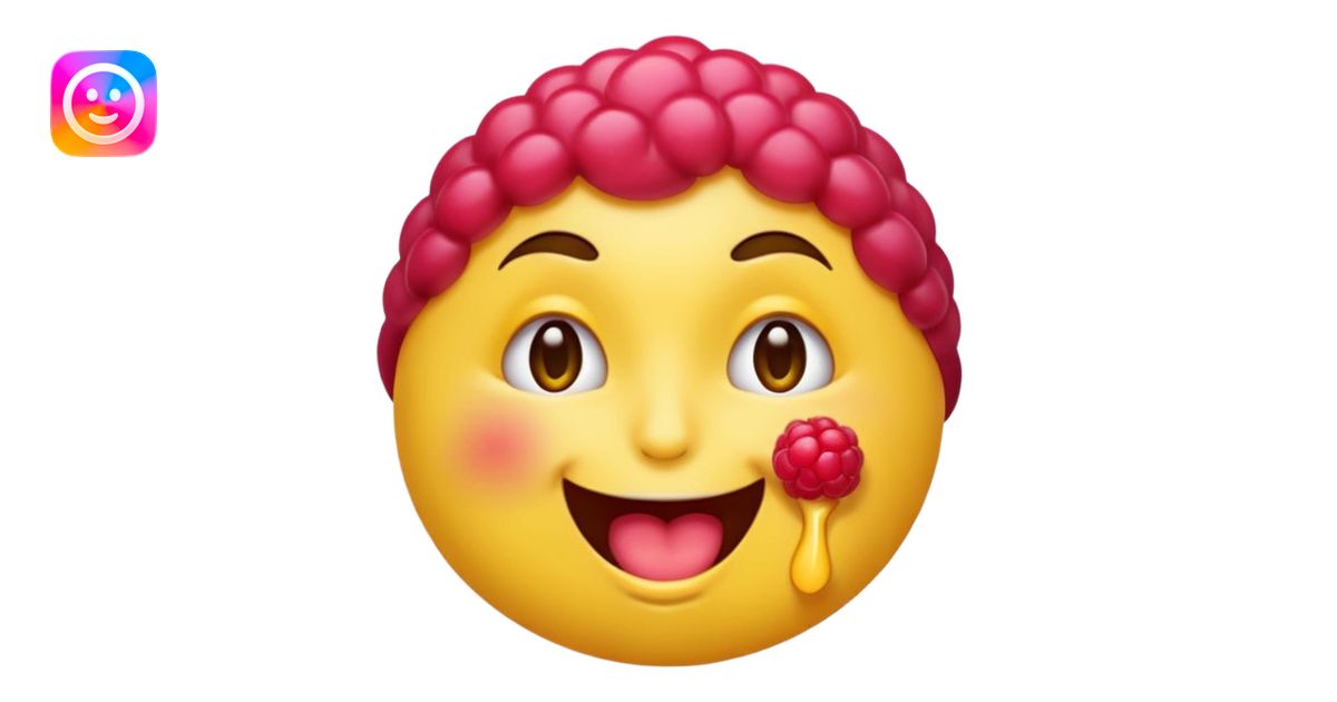 Emoji face winking blowing “raspberry” emoji | AI Emoji Generator