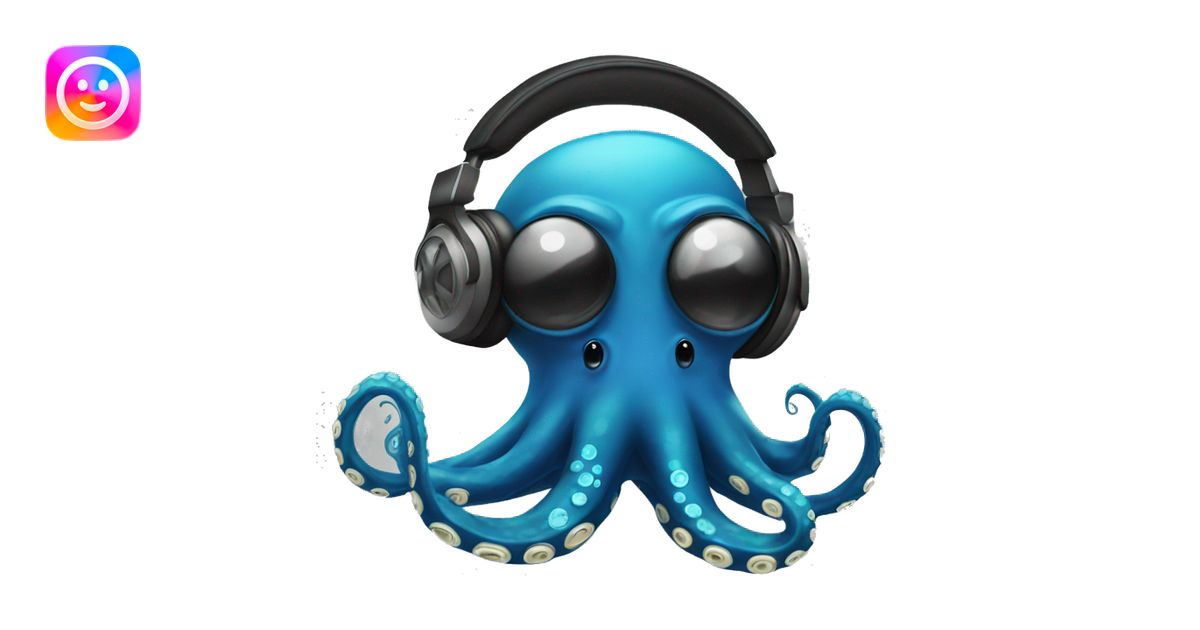 Dj octopus emoji | AI Emoji Generator