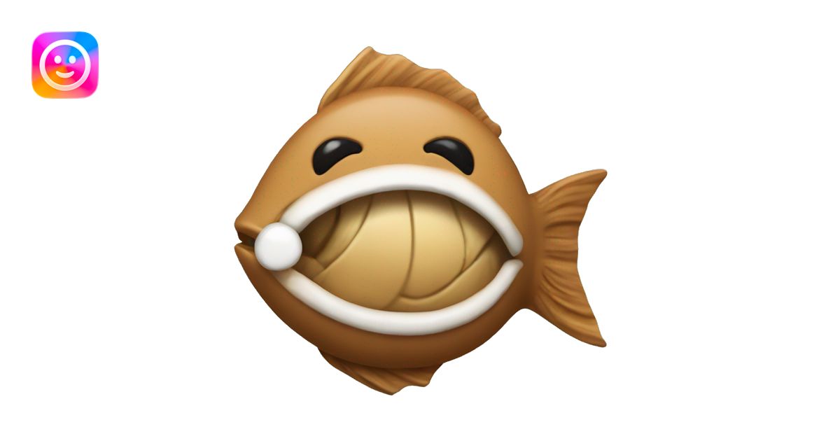 create emoji combining a nut and a fish as a single element emoji | AI ...