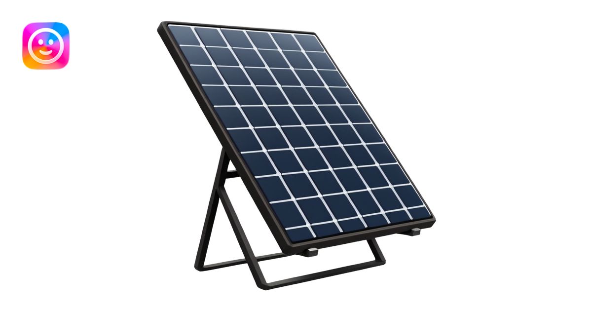 2d solar panel lines emoji | AI Emoji Generator