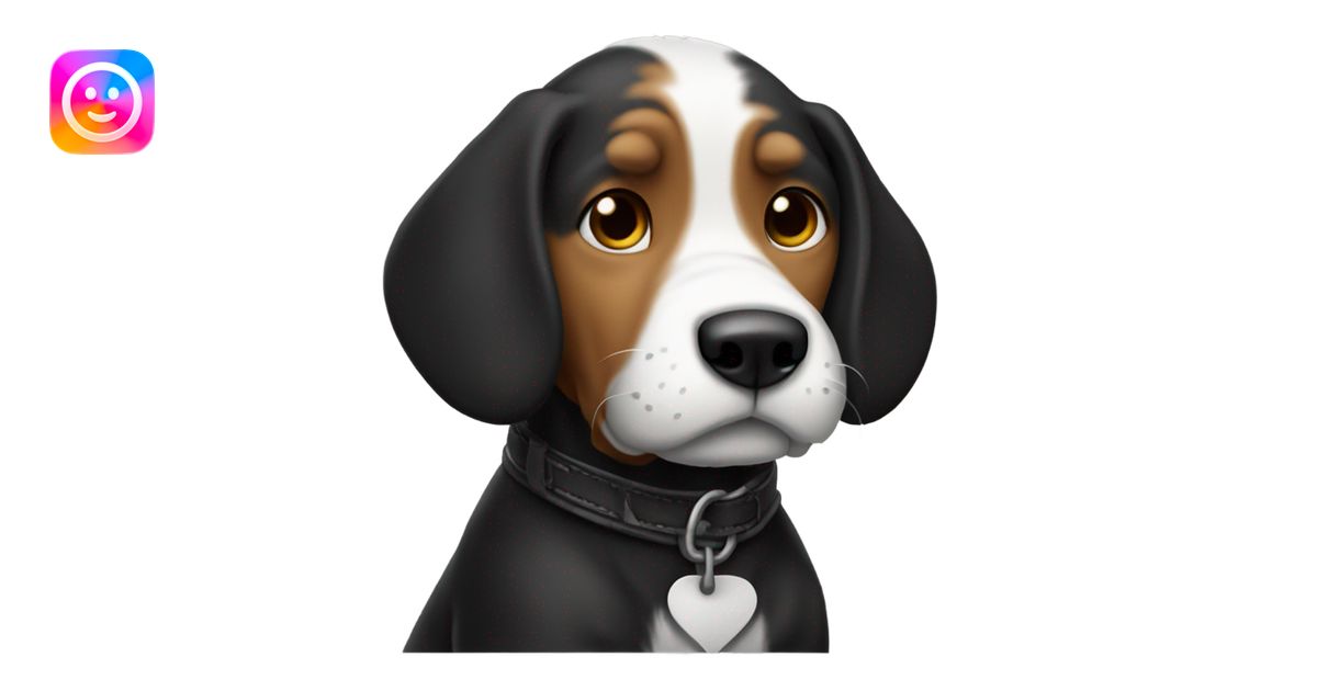 Cross between Clifford and Snoopy emoji | AI Emoji Generator