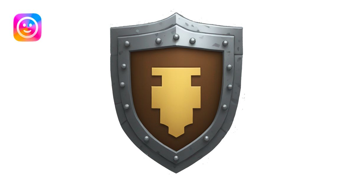 shield like in minecraft emoji | AI Emoji Generator