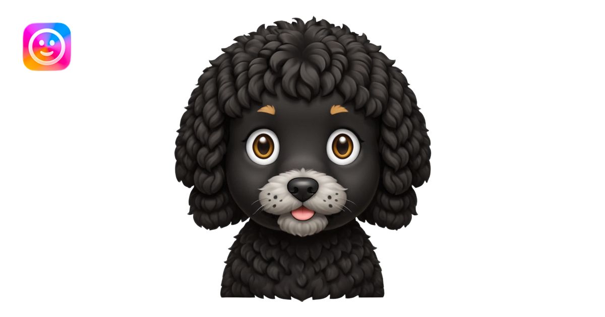 black cockapoo emoji | AI Emoji Generator
