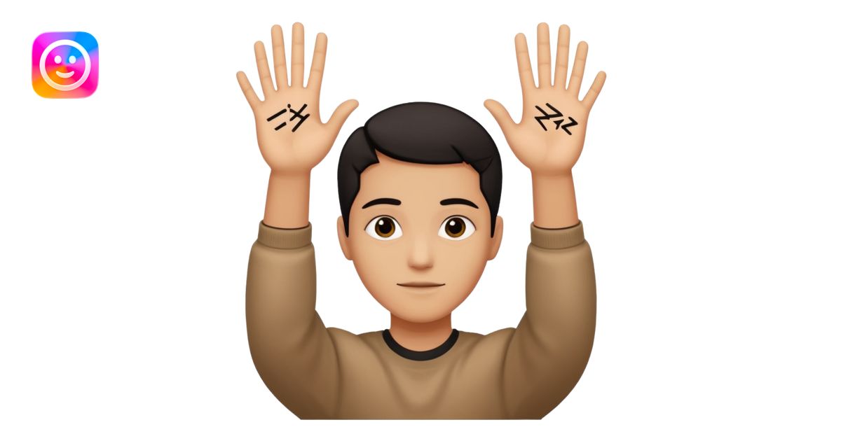 Make a person doing the 67 meme with the words six seven on there hands ...