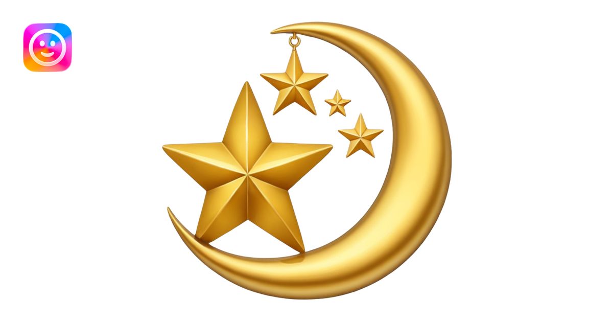 Creat an Star and Crescent emoji emoji | AI Emoji Generator