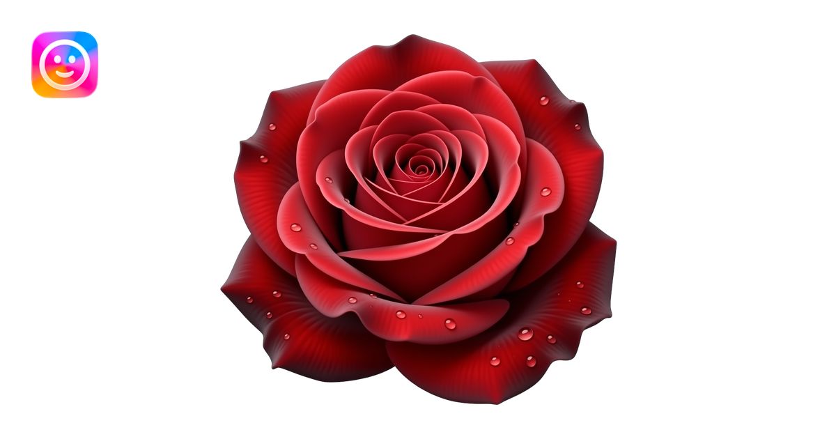 realistic deep red tea‑hybrid rose, rich crimson hue with subtle ...